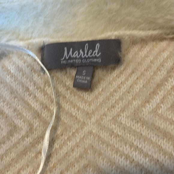 Marled Reunited Clothing women’s cream open cardigan sweater size small - Picture 7 of 8